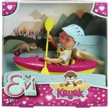 Muñeca Evi Love con kayak y accesorios