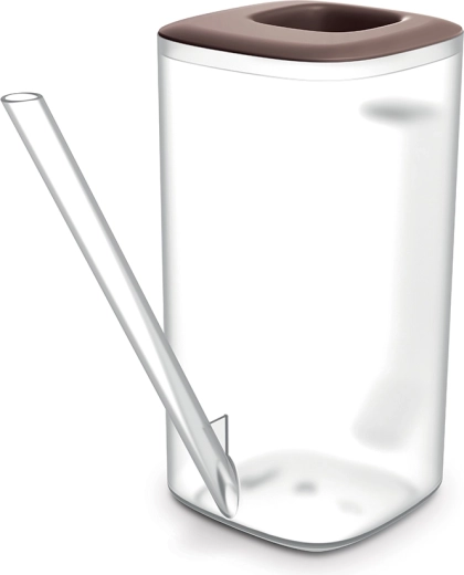 Regadera Tubi 1,6 l transparente/marsala