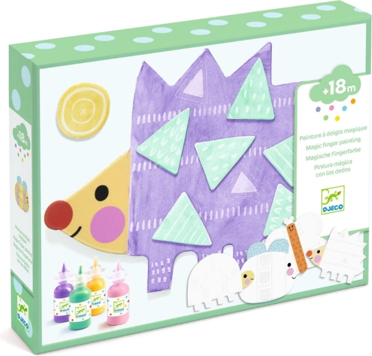 Djeco set creativo – animalitos con pintura de dedos