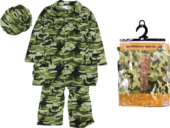 Disfraz de carnaval de soldado para niños 110–120 cm