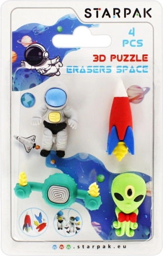 Gomas del espacio: puzzle 3D creativo para niños