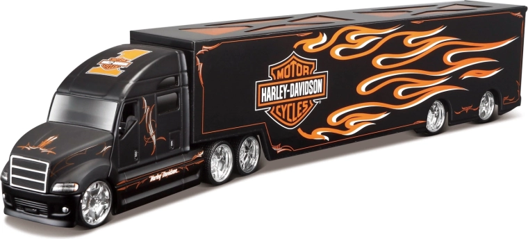 Maisto Harley-Davidson Hauler con llamas 1:64