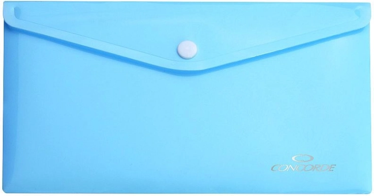 Carpeta portadocumentos con broche DL azul pastel CONCORDE