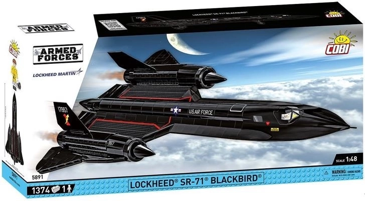 Kit de construcción del avión LOCKHEED SR-71 BLACKBIRD (1:48) – 1374 piezas