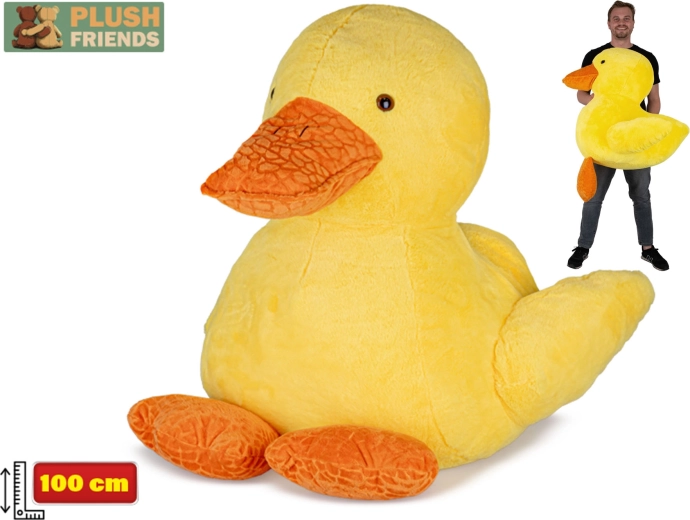 Pato de peluche Plush Friends 100 cm: gran juguete suave para niños y adultos