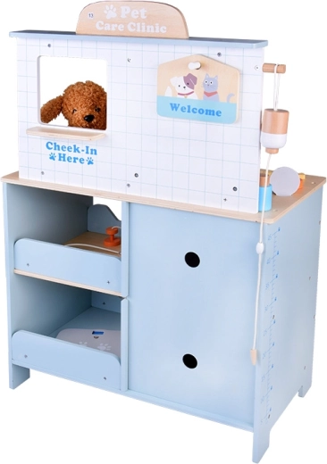 Clínica realista de madera de calidad