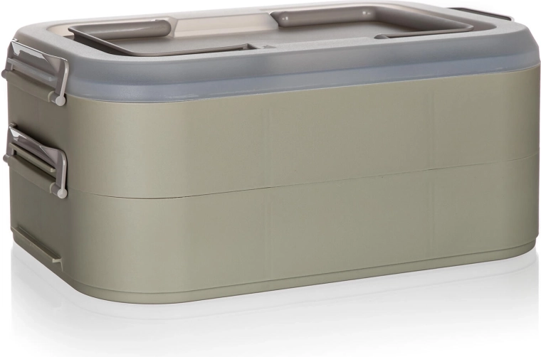 Dos bandejas espaciosas para una organización máxima