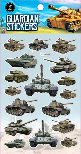 Pegatinas TANQUES – set creativo para niños