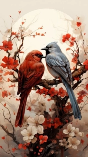 Pintura de diamantes pareja 30 × 40 cm