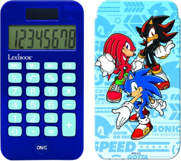 Calculadora de bolsillo Lexibook SONIC para niños