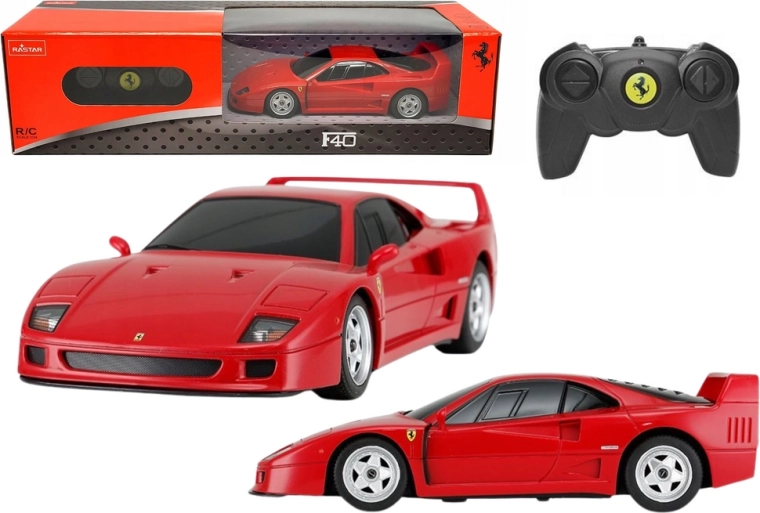Coche RC 1:24 FERRARI F40 rojo