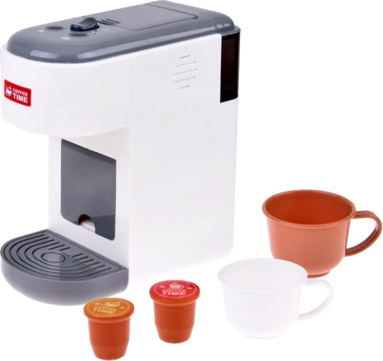 Cafetera realista con agua de verdad