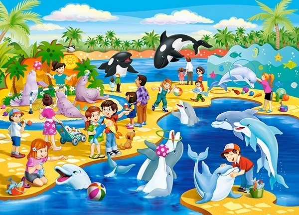 Puzzle Delfinario 60 piezas