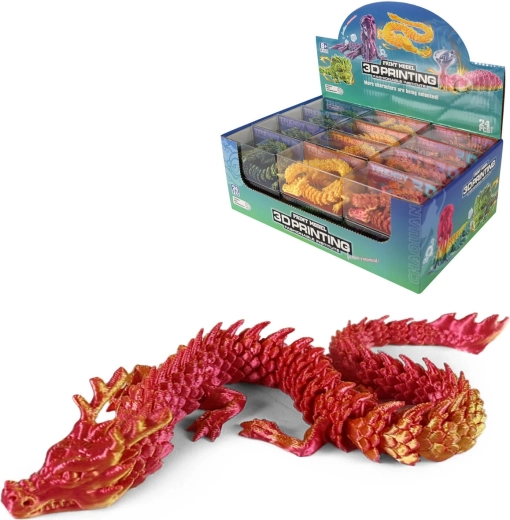 Dragón chino mágico impreso en 3D - 1 unidad