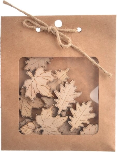 Hoja de madera beige (12 uds.)