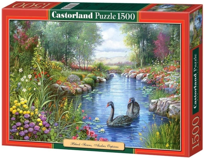 Puzzle Cisnes negros, Andres Orpinas, 1500 piezas