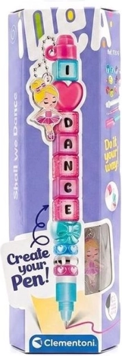 Clementoni IDEA set creativo para fabricar un bolígrafo con el mensaje I Love Dance