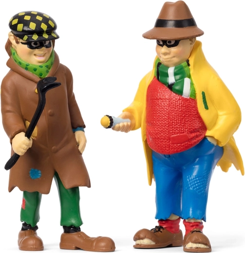 Figuras de los ladrones Dunder Karlsson y Blom – Pippi Calzaslargas (2 uds.)