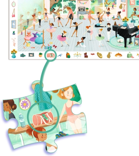Escena colorida de una clase de ballet