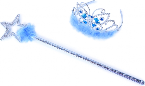 Set de tiara de princesa y varita mágica