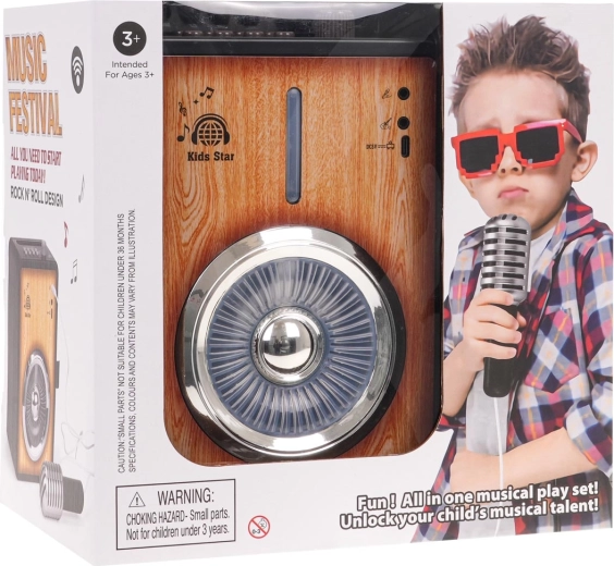 Amplificador de karaoke infantil con Bluetooth y micrófono