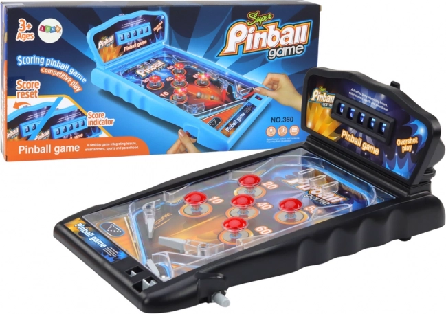 Pinball de mesa con luces, sonidos y contador de puntuación