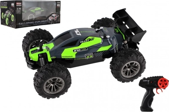 Buggy RC 2,4 GHz de plástico 25 cm a pilas – Verde