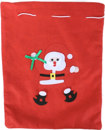 Saco navideño con Santa
