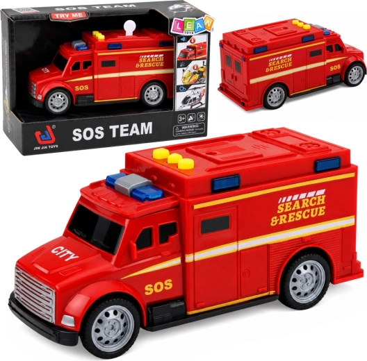 Coche de rescate SOS Search & Rescue con luces y sonidos 15,5 cm - 1 unidad