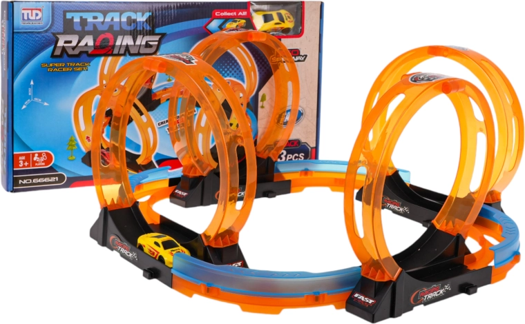 Pista de carreras infantil con 4 bucles