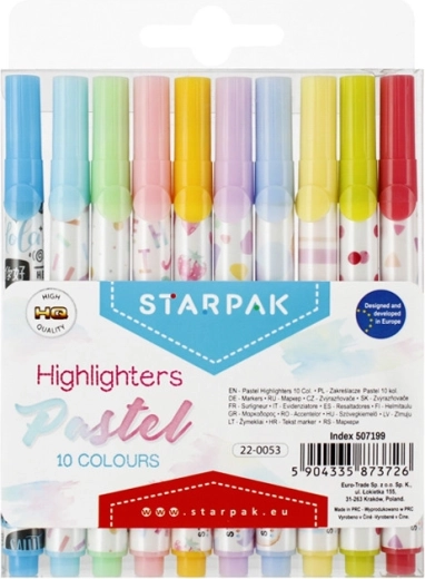 Resaltadores pastel STARPAK – set de 10 uds.