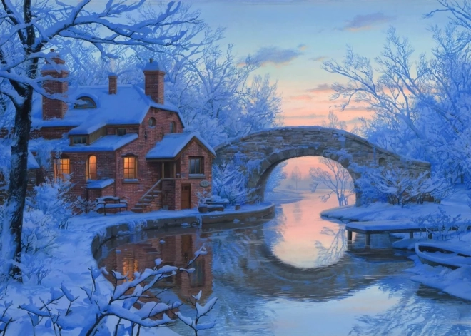 Art puzzle sueño nevado – puzzle de 1000 piezas