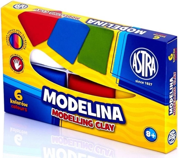Plastilina ASTRA 6×21 g – set de colores para creación creativa