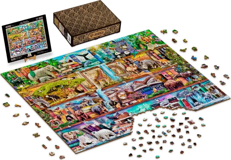 Puzzle de madera WOODEN CITY El increíble reino de los animales, 4000 piezas