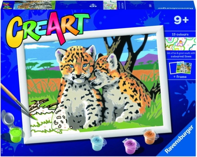 Pintura por números para niños – Jaguares CreArt