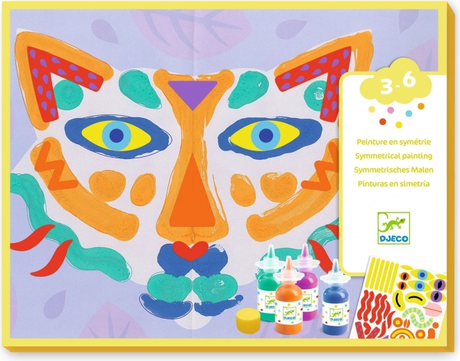 Pintura simétrica con motivo de Animales de Djeco