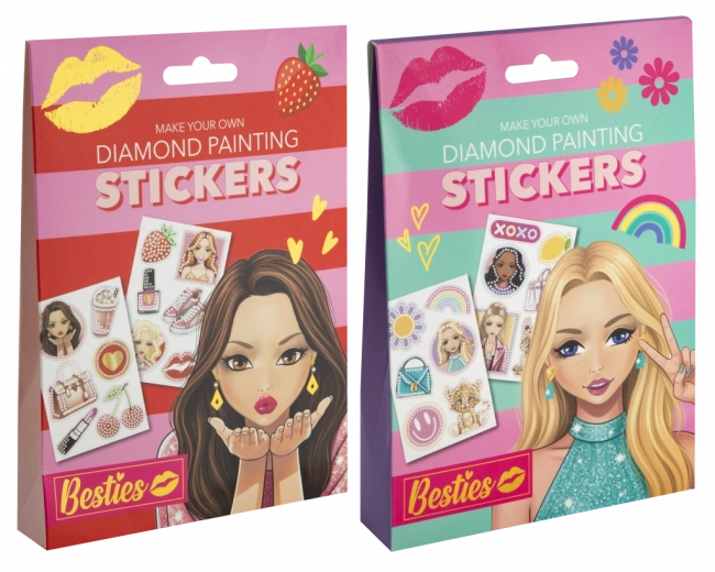 Pintura con diamantes Besties - pegatinas