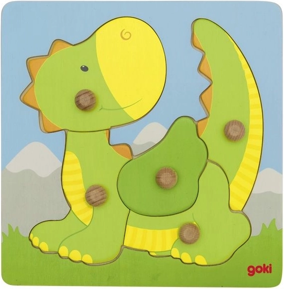Goki rompecabezas de madera dragón, 5 piezas