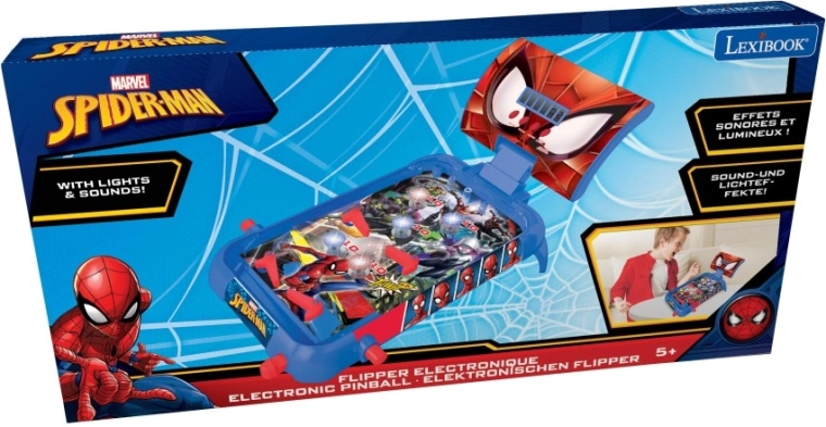 Pinball electrónico de sobremesa SPIDER-MAN de Lexibook