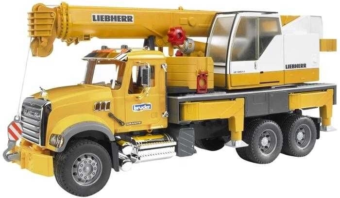 Grúa móvil Bruder MACK Granite LIEBHERR 1:16