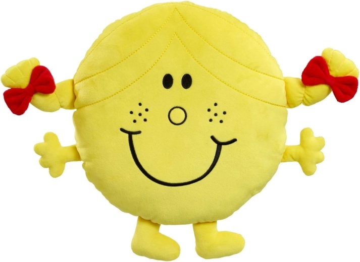 Cojín de felpa LITTLE MISS SUNSHINE – grande, suave y sonriente