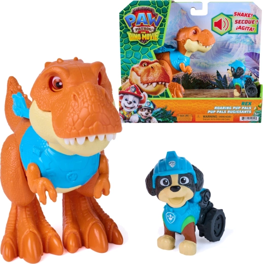Spin Master Paw Patrol dino película – Rex con T‑Rex Timmy interactivo