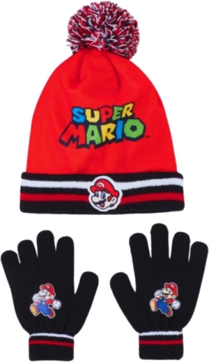 Gorro y guantes Super Mario