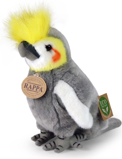 Cacatúa ninfa de peluche 18 cm eco friendly