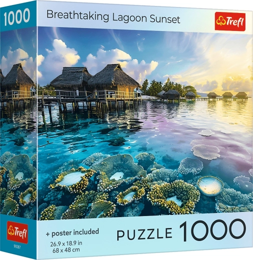 Puzzle Trefl Puesta de sol sobre la laguna 1000 piezas