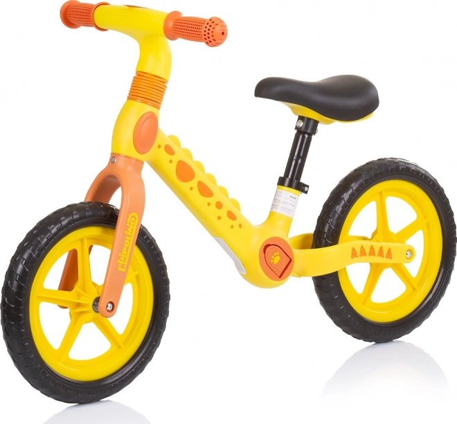 Bicicleta de equilibrio Dino de Chipolino – amarillo‑naranja