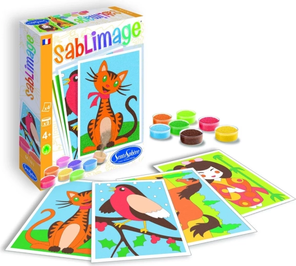Sentosphere Sablimage mini cuadros de arena amiguitos cariñosos