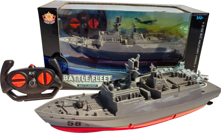 Barco de guerra militar RC 1:16