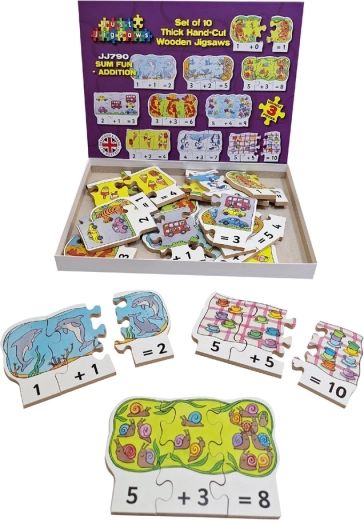 Just Jigsaws puzle de madera para sumar - 30 piezas