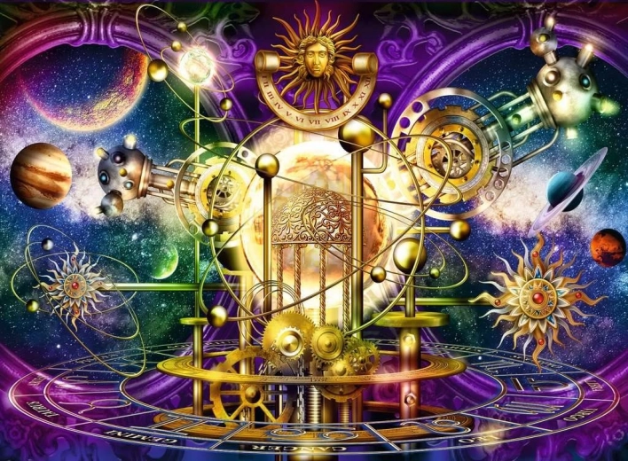 Puzzle del sistema solar dorado de 500 piezas RAVENSBURGER